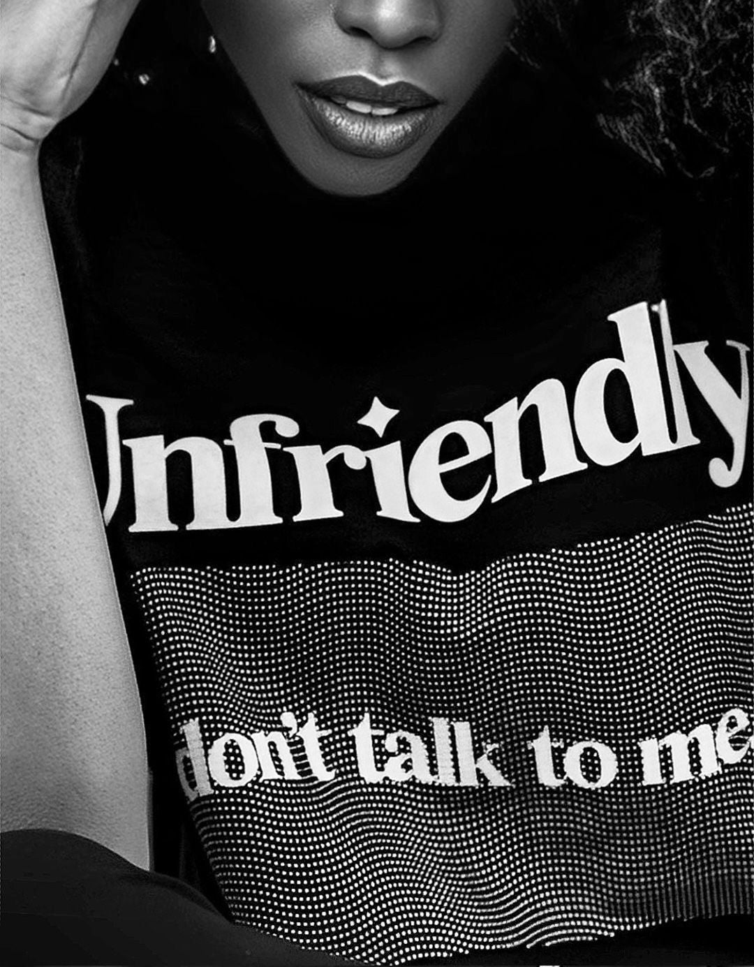 Don't Talk To Me Greyscale Tee