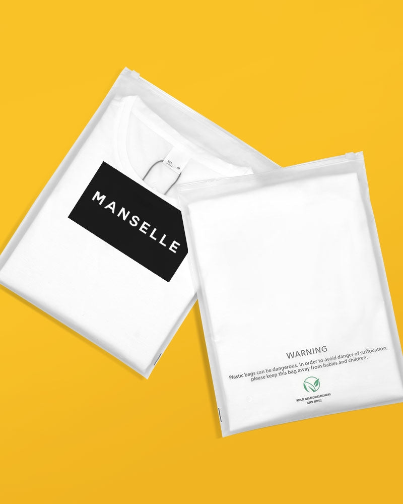 manselle-black Bulk Custom Poly Bags