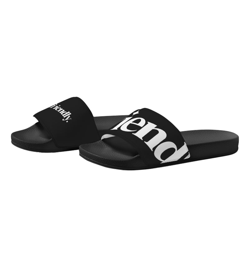 MEN’S SLIDE SANDAL in Black/White