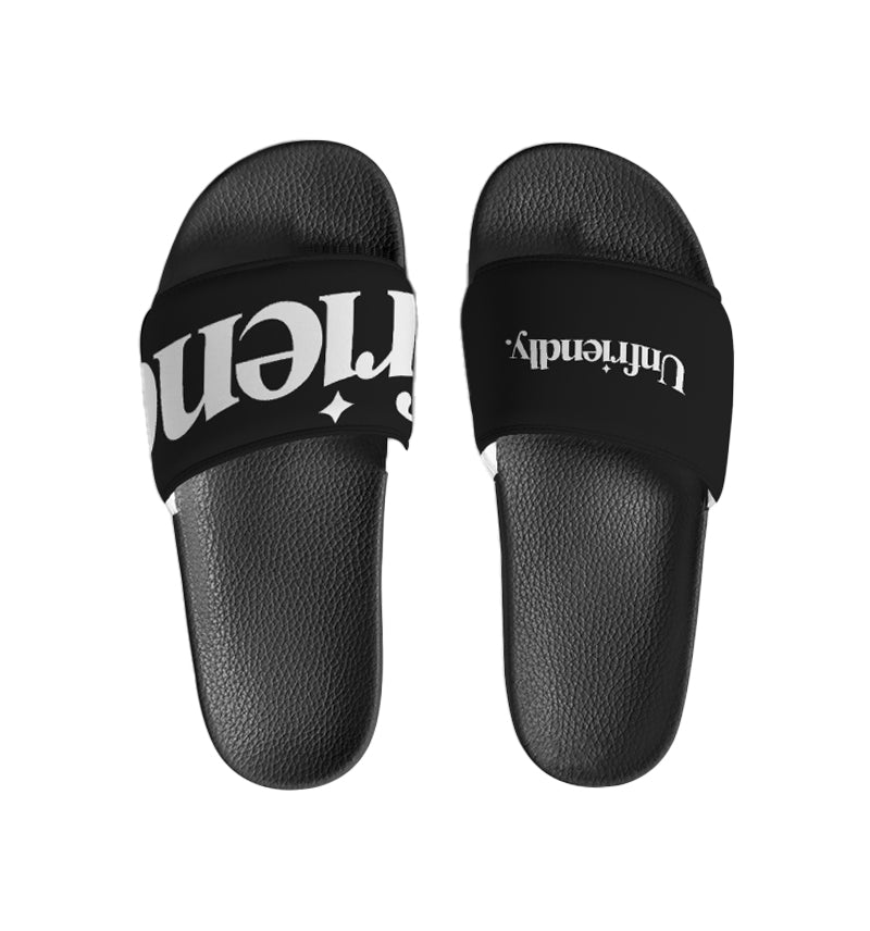 MEN’S SLIDE SANDAL in Black/White